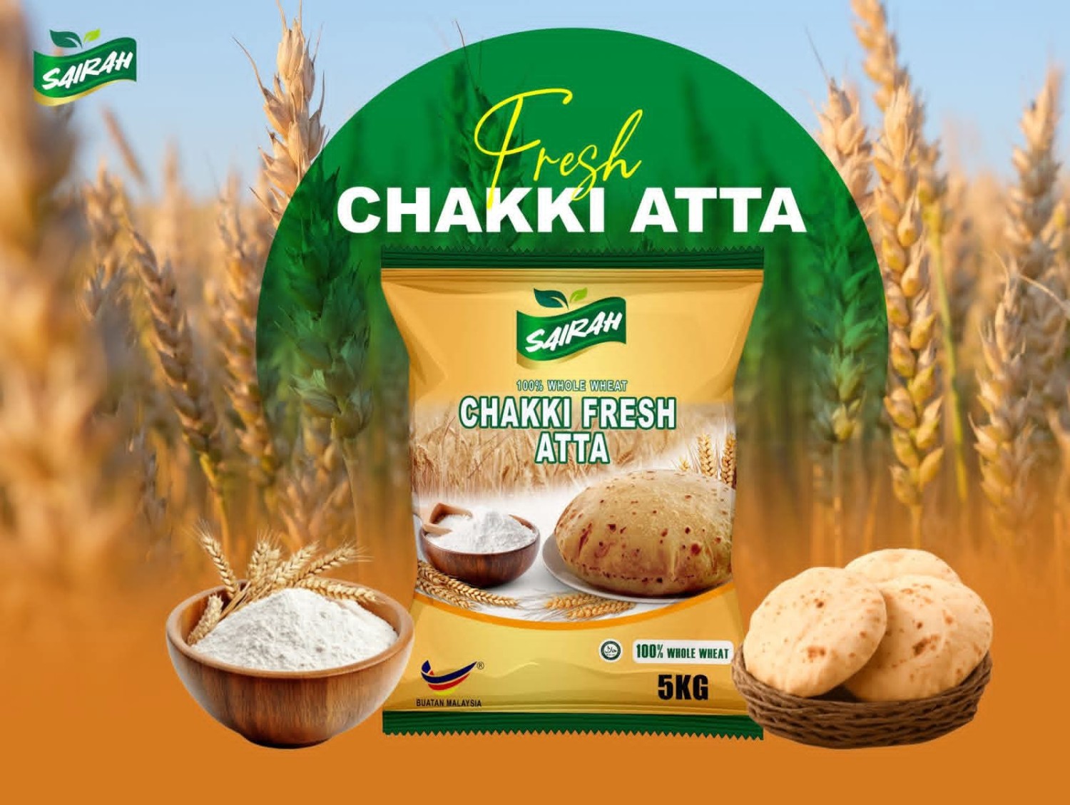 CHAKKI ATTA 5kg*4