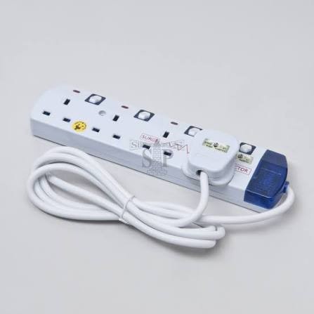 Extension plug 4 gang 2 meter*3